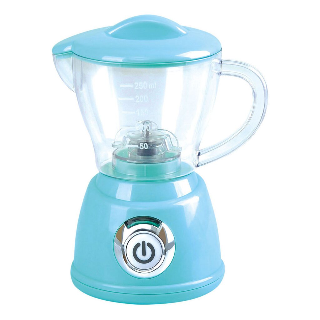 Speelgoed blender in lichtblauw met transparante kan en knop Playgo Blender Blauw