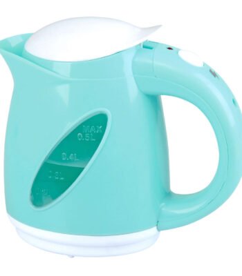 Speelgoed waterkoker mintgroen met maatverdeling en wit deksel Playgo Mijn Waterkoker Blauw Wit