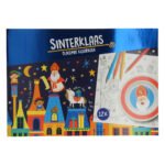 Kleurboek Placemat Sinterklaas voorkant met illustratie en potloden