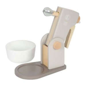 houten kinder mixer speelgoed met kom en garde minimalistisch design
