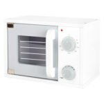 gesloten houten speelgoed oven met temperatuur en timer knoppen Small Foot Houten Magnetron