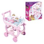 Disney Princess speelgoed theewagen met servies en accessoires roze Disney Princess Theeset met Trolley