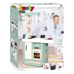 Smoby kinderkeuken verpakking met accessoires en speel functies