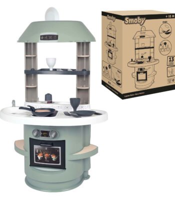 Smoby speelgoedkeuken groen met oven en accessoires voor kinderen Smoby Nova Speelkeuken