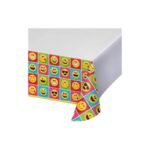 Tafelkleed Emoji 137x259cm feestdecoratie van Haza Witbaard