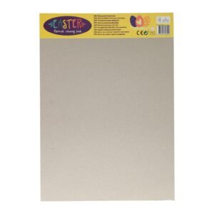 Easter placemat kleurboek verpakking met gele header en minimalistisch ontwerp