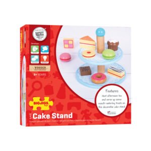 Bigjigs houten cake stand speelgoed verpakking