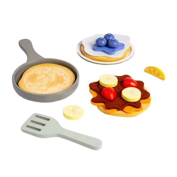 Bigjigs Houten Pannenkoeken Speelset 16dlg.