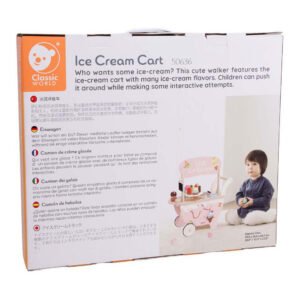 Verpakking van houten ice cream cart speelgoed voor kinderen