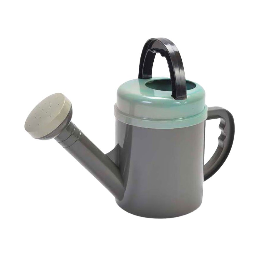 Grijze kunststof gieter met mintgroene deksel en draaghendel Dantoy Gieter 1,5l