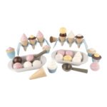 Houten ijsjes en cupcake speelgoedset voor kinderen Dantoy Cupcake en Ijsjesset