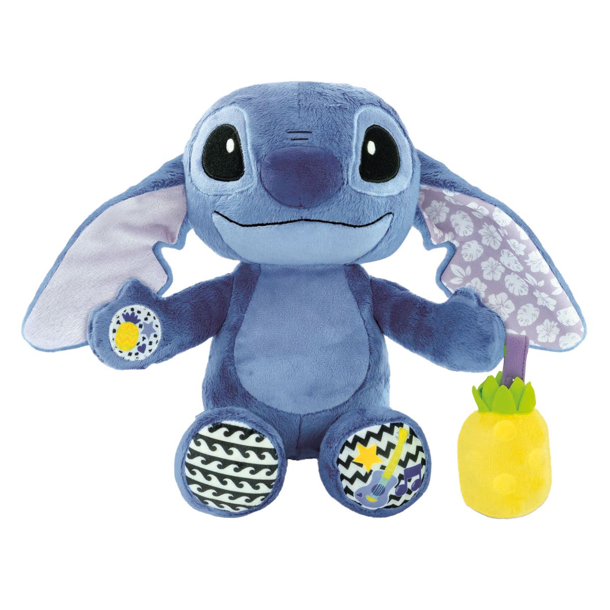 disney-stitch-interactieve-knuffel-ananas-speeltje Clementoni Baby - Disney Stitch interactieve knuffel met ananas speeltje