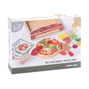 Verpakking van houten My Gourmet Pizza speelgoedset