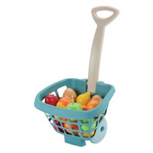 Kinder winkelmandje gevuld met speelgoed fruit en groenten Ecoiffier Winkeltrolley met Fruit