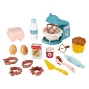 Speelgoed mixer bakset met eieren en deegroller Ecoiffier Vert Azur Patisserieset