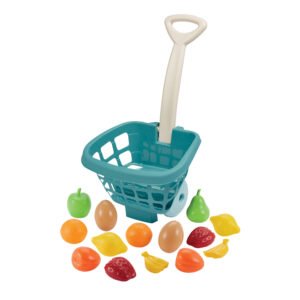 Speelgoed winkelmandje met kunststof fruit voor kinderen