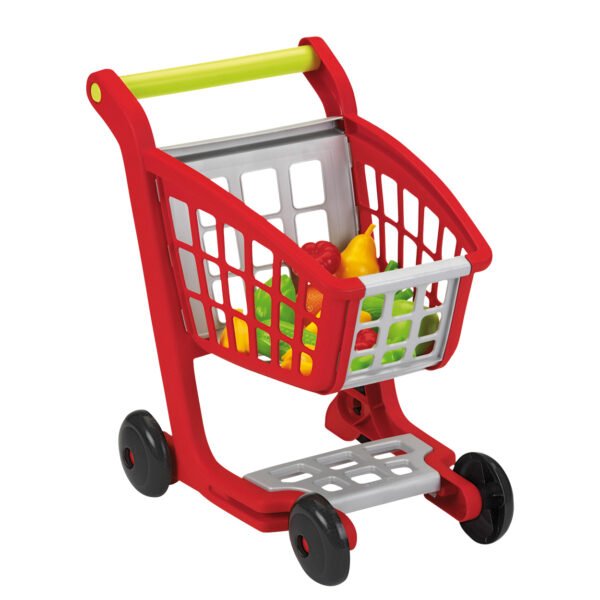 Speelgoed winkelwagentje met groenten en fruit voor peuters Chef Winkelwagen met Boodschappen
