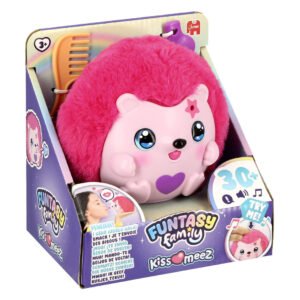 Interactieve roze egelknuffel in geschenkverpakking met accessoires