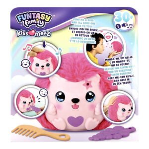 Funtasy Family Kiss Meez interactieve roze knuffel verpakking informatie