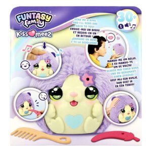 Funtasy Family Kiss Meez interactieve knuffel met geluid en kusfunctie in verpakking