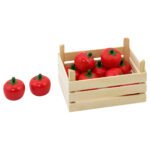 Speelgoed tomaten in houten krat voor kinderen Goki Houten Tomaten in Kist