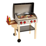 Hape Gourmet Grill met Speeleten Speelgoedset voor kinderen vanaf 3 jaar