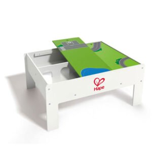 Hape houten speeltafel met opbergruimte en schuifbare speeloppervlakte