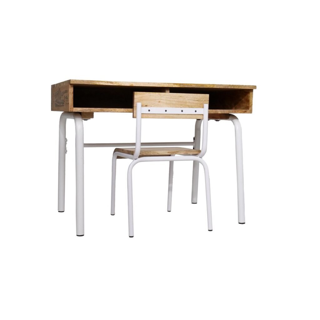 Strak Original Bureau met Stoel geïsoleerd op witte achtergrond