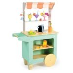 Tender Leaf Houten Dranktrolley met cocktails en houten accessoires