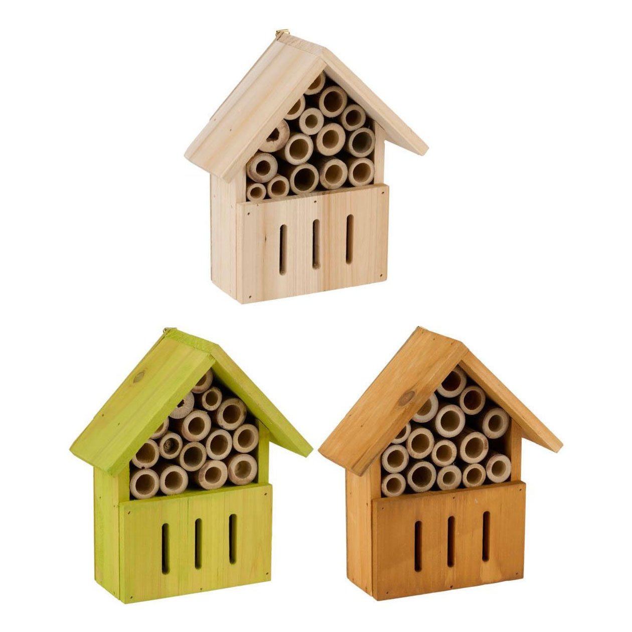 houten-insectenhotel-bijenhuis-natuurlijke-tuin Houten insectenhotel voor bijen en nuttige insecten Houten Insectenhotel Vlinders Bijen