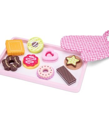 Woet Houten Koekjes Bakken Speelset met speelgoed koekjes op dienblad