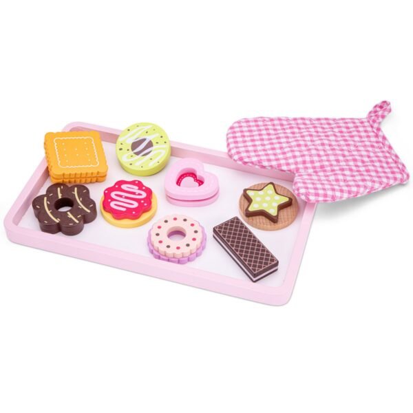 Woet Houten Koekjes Bakken Speelset met speelgoed koekjes op dienblad