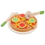 Woet Houten pizza speelset met pizzasnijder en spatel