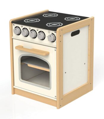 Tidlo Educatief Houten Speelfornuis voor kinderen met oven en kookplaten