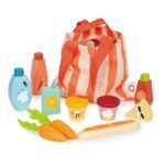 Mentari Boodschappentas speelgoed met groente, brood en boodschappen