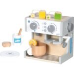 Goki Houten koffie en theemachine met thee accessoires en kopje