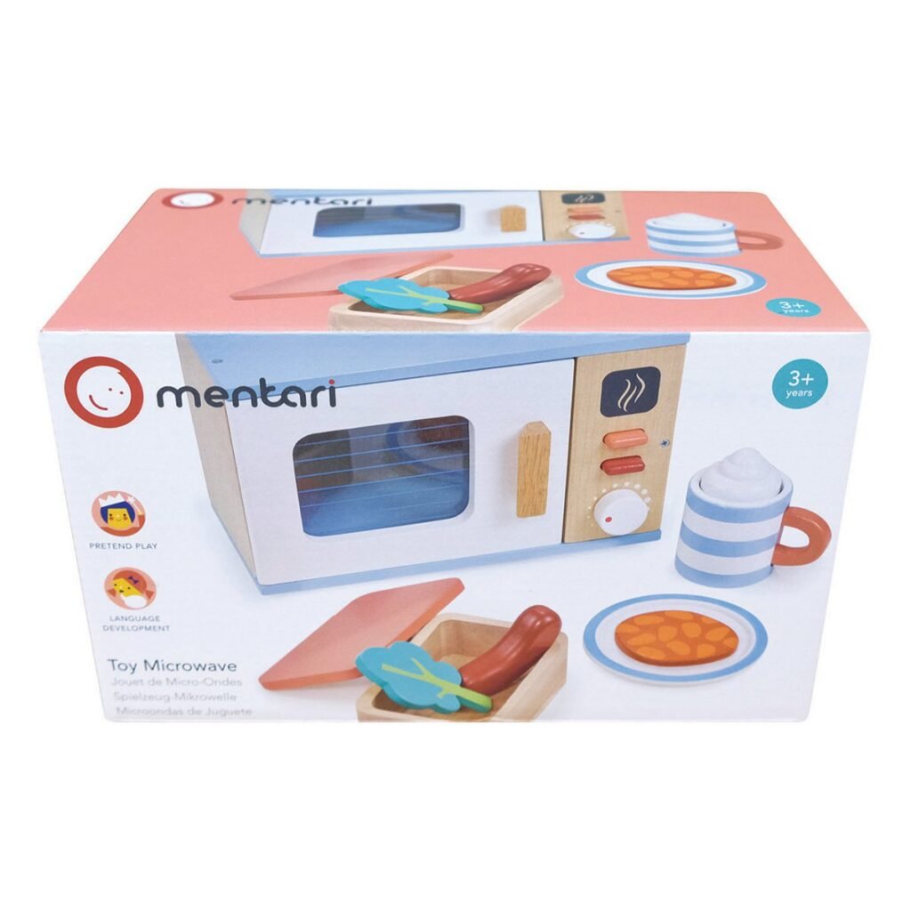Mentari houten magnetron met accessoires in verpakking