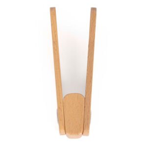 Houten speelgoed tang voor wafelijzer set