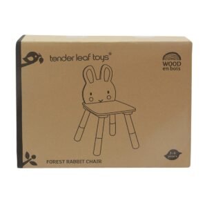 Verpakking van Tender Leaf Toys Forest Rabbit Chair houten kinderstoel