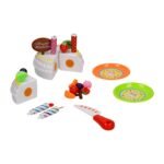 Verpakking van speelgoed verjaardagstaart speelset met accessoires Kitchen Verjaardagstaart