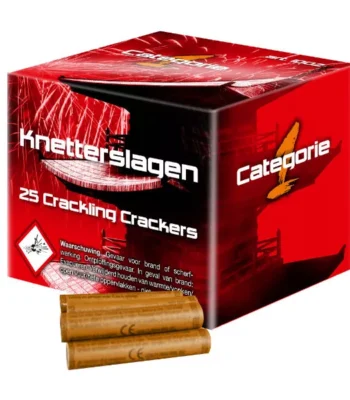 Knetterslagen in Verpakking 25 stuks knetterrotjes kindervuurwerk