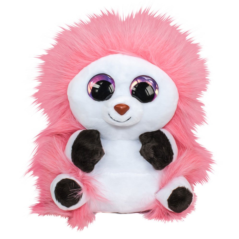 Roze pluche egel knuffel met grote glinsterende ogen Lumo Stars Knuffel - Egel Smultron