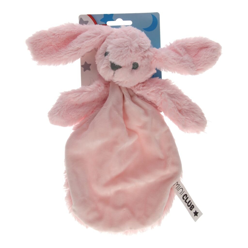 Mini Club Knuffeldoekje Konijn Pluche Roze voor baby's