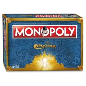 Monopoly Efteling doos voorkant met gouden sleutel design