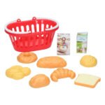 Speelset broodmand met speelgoed brood, croissant en melkpak Playgo Mandje met Brood
