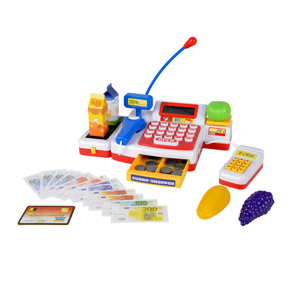 Complete speelgoed supermarkt kassa set met accessoires Speelgoed Kassa met Scanner