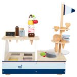 Complete houten ijswinkel speelgoedset voor kinderen Small Foot Houten IJskraam