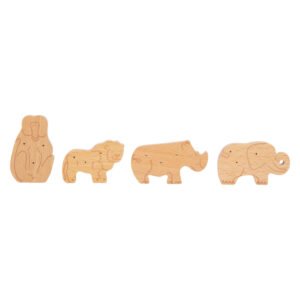 Houten safari dieren figuren voor kinderspeelgoed