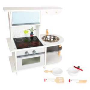 speelkeuken set met accessoires zoals pan spatel en mes