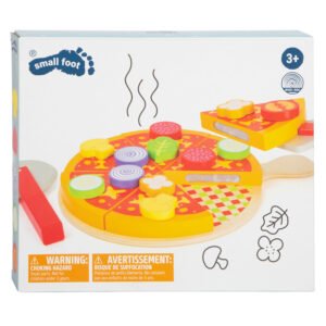 Verpakking van houten pizza speelgoed set voor kinderen